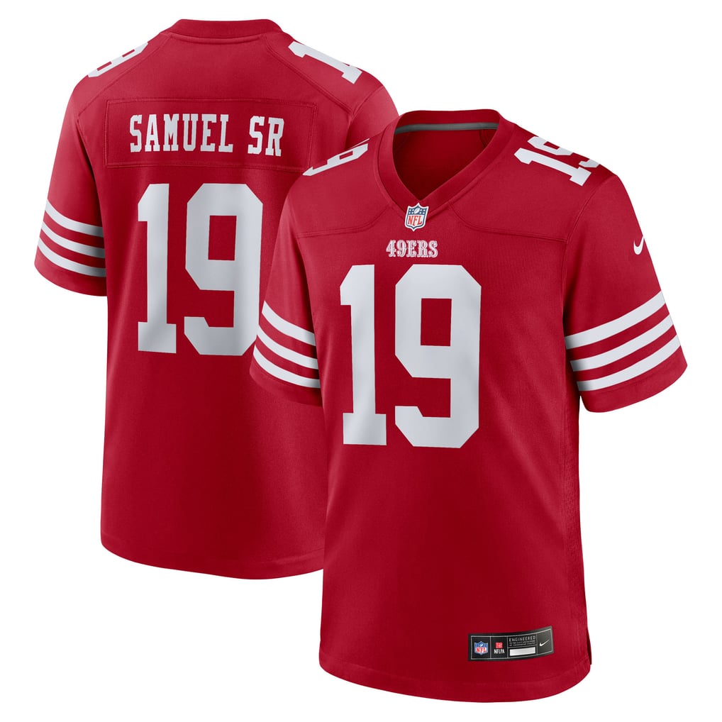 Men's San Francisco 49ers Deebo Samuel Sr Nike Scarlet Team Game Jersey - Image 1