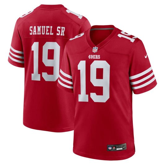 Men's San Francisco 49ers Deebo Samuel Sr Nike Scarlet Team Game Jersey - Image 1