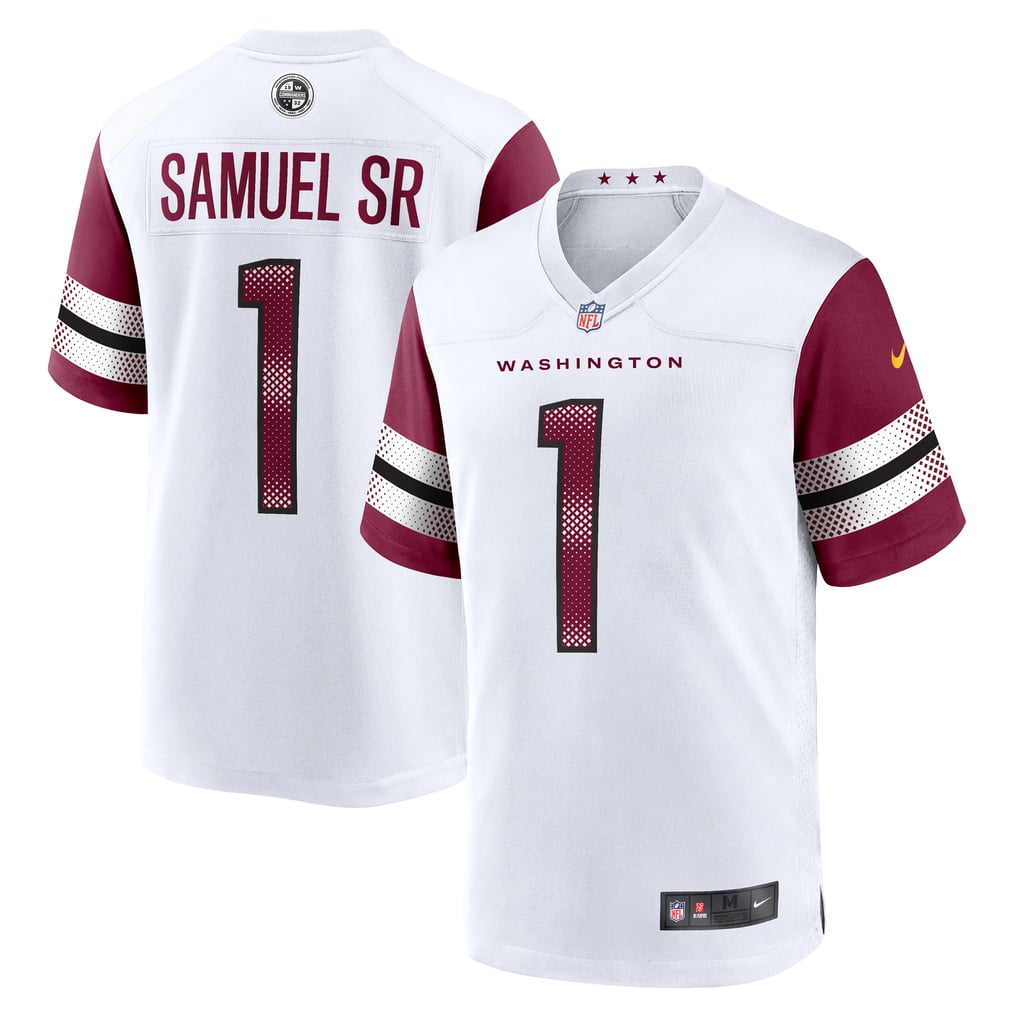 Men's Washington Commanders Deebo Samuel Sr Nike White Game Player Jersey - Image 2
