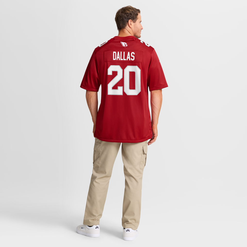 Men's Arizona Cardinals DeeJay Dallas Nike  Cardinal Team Game Jersey - Image 9