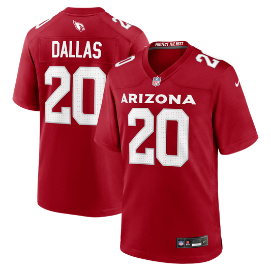 Men's Arizona Cardinals DeeJay Dallas Nike  Cardinal Team Game Jersey - Image 1