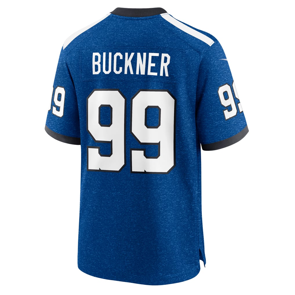 Men's Indianapolis Colts DeForest Buckner Nike Blue Alternate Game Jersey - Image 4