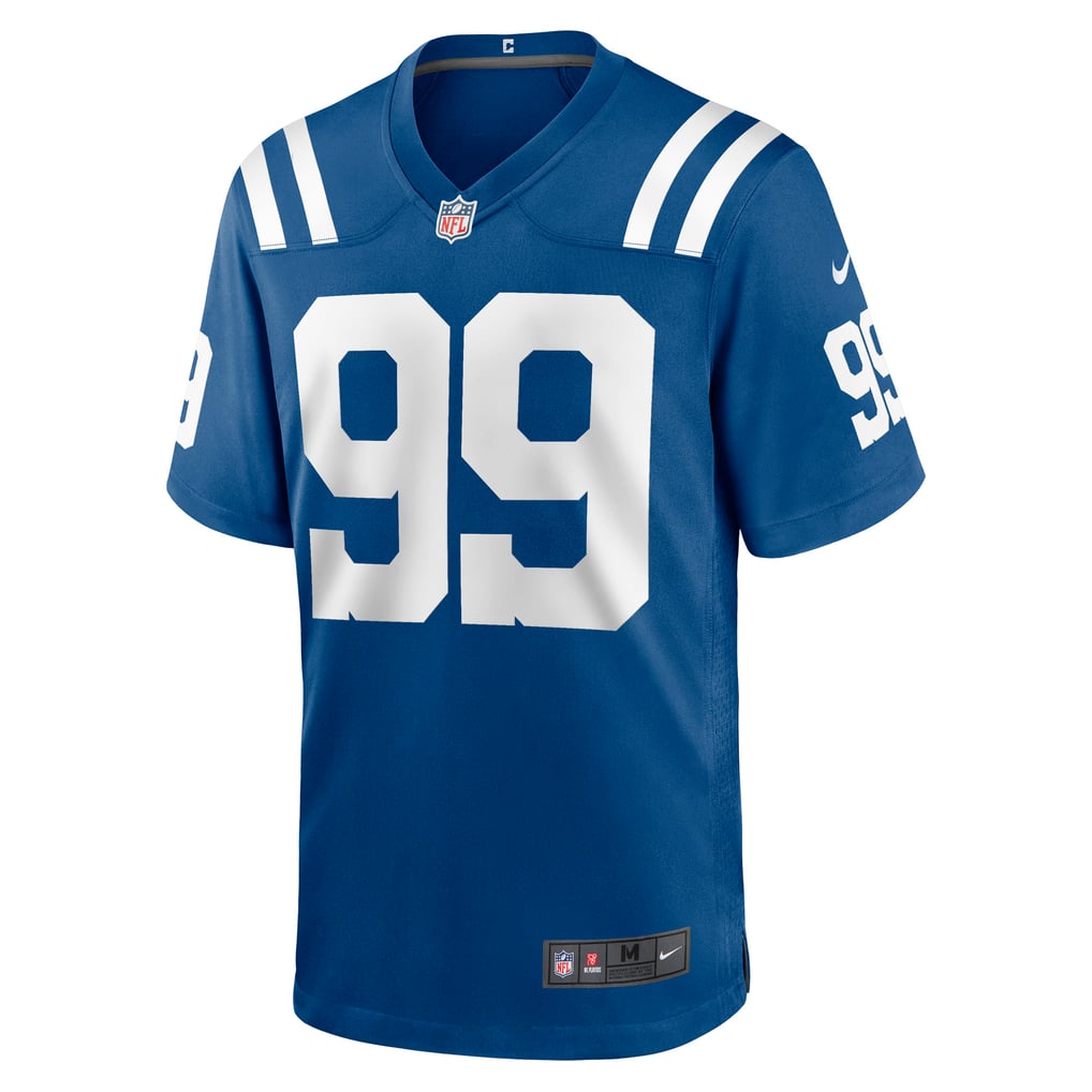 Men's Indianapolis Colts DeForest Buckner Nike Royal Game Jersey - Image 3