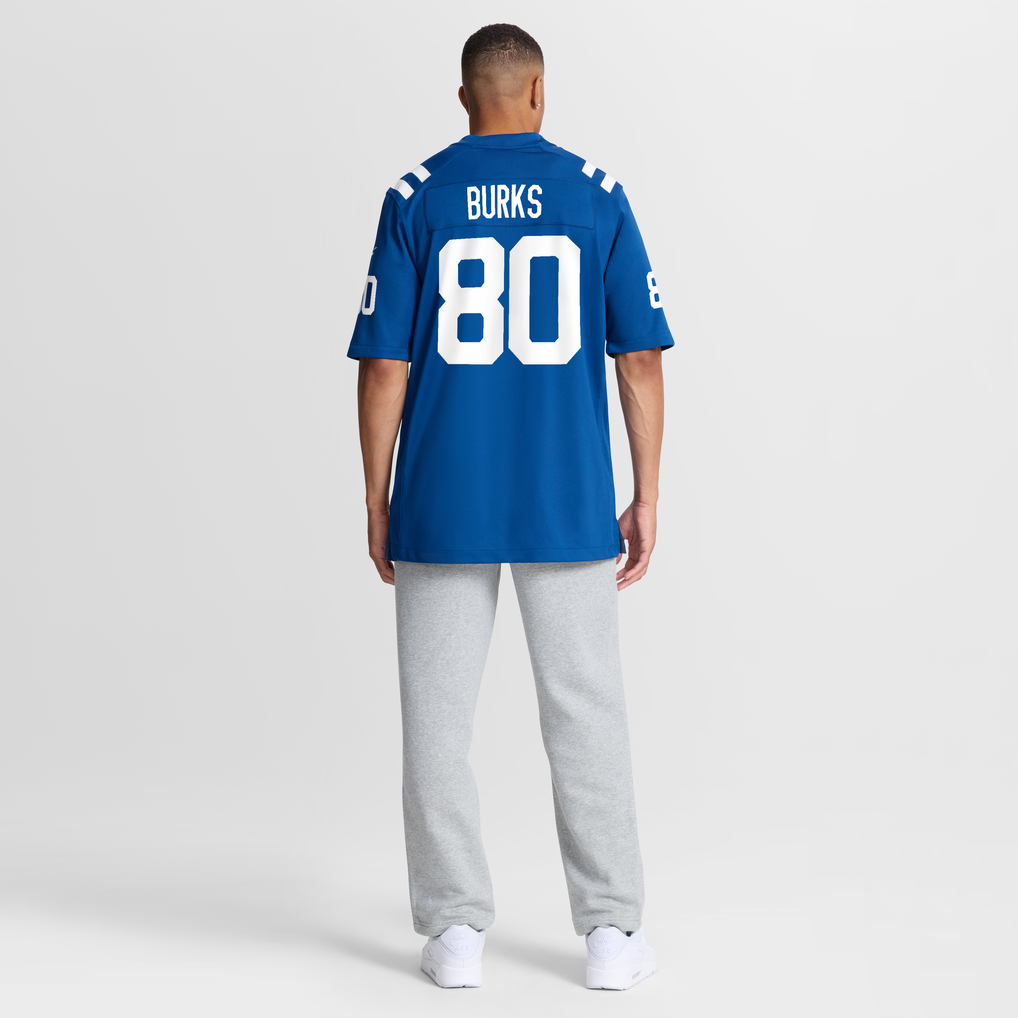 Men's Indianapolis Colts Deion Burks Nike Royal Team Game Jersey - Image 4
