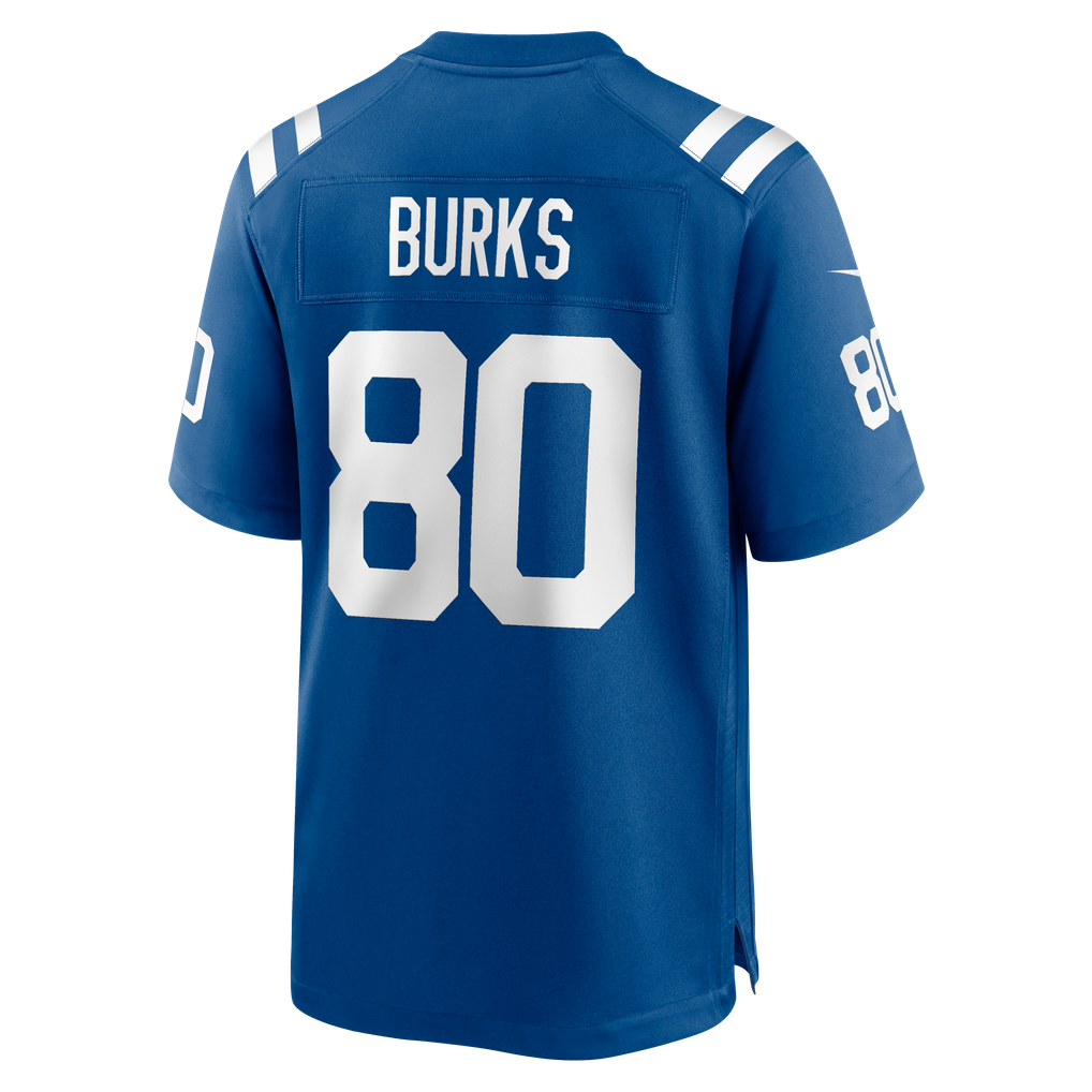 Men's Indianapolis Colts Deion Burks Nike Royal Team Game Jersey - Image 6