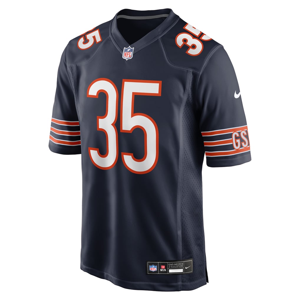 Men's Chicago Bears Deion Hankins Nike Navy Team Game Jersey - Image 3