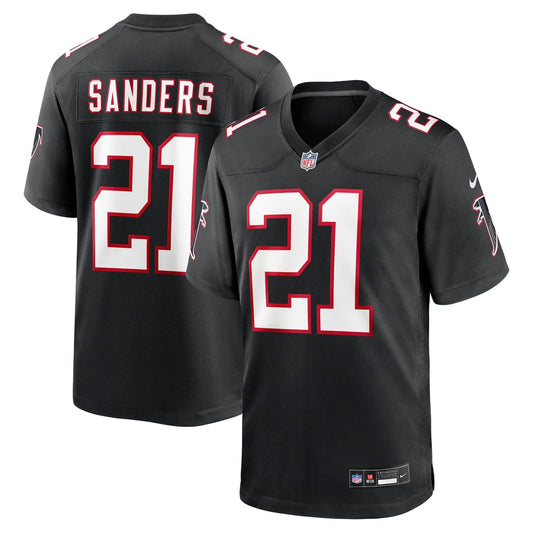 Men's Atlanta Falcons Deion Sanders Nike Black Retired Player Alternate Game Jersey