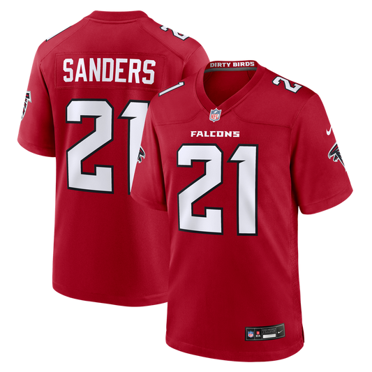 Men's Atlanta Falcons Deion Sanders Nike Red Retired Player Game Jersey