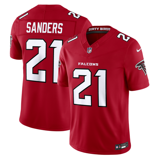 Men's Atlanta Falcons Deion Sanders Nike Red Team Vapor F.U.S.E. Stitched Retired Limited Jersey