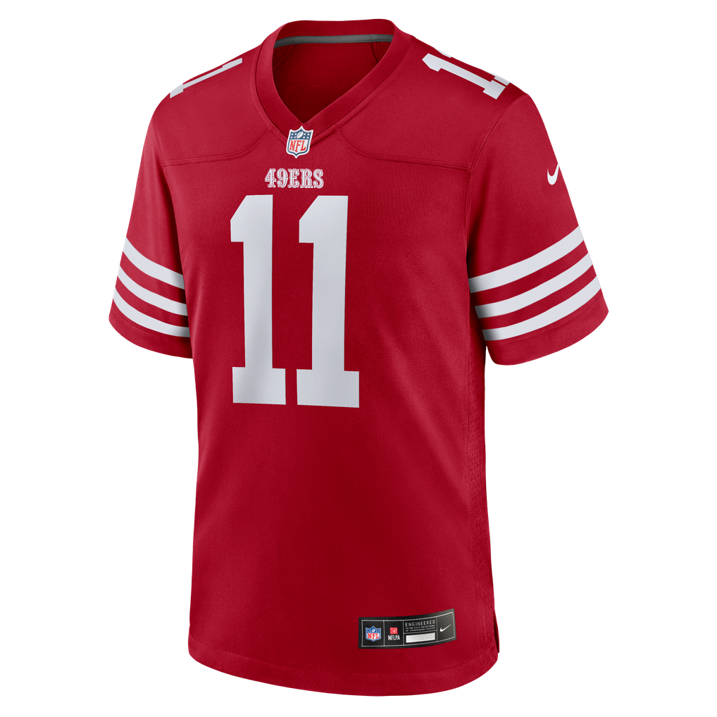 Men's San Francisco 49ers Demarcus Robinson Nike Scarlet Team Game Jersey - Image 5