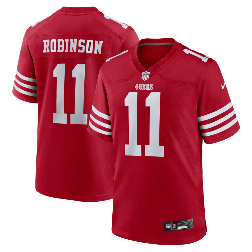 Men's San Francisco 49ers Demarcus Robinson Nike Scarlet Team Game Jersey - Image 1