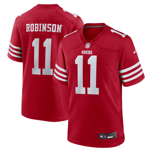 Men's San Francisco 49ers Demarcus Robinson Nike Scarlet Team Game Jersey - Image 1