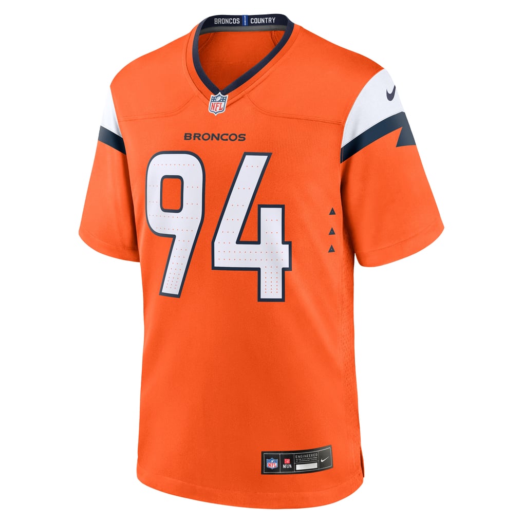 Men's Denver Broncos DeMarcus Ware Nike  Orange Team Retired Game Jersey - Image 3