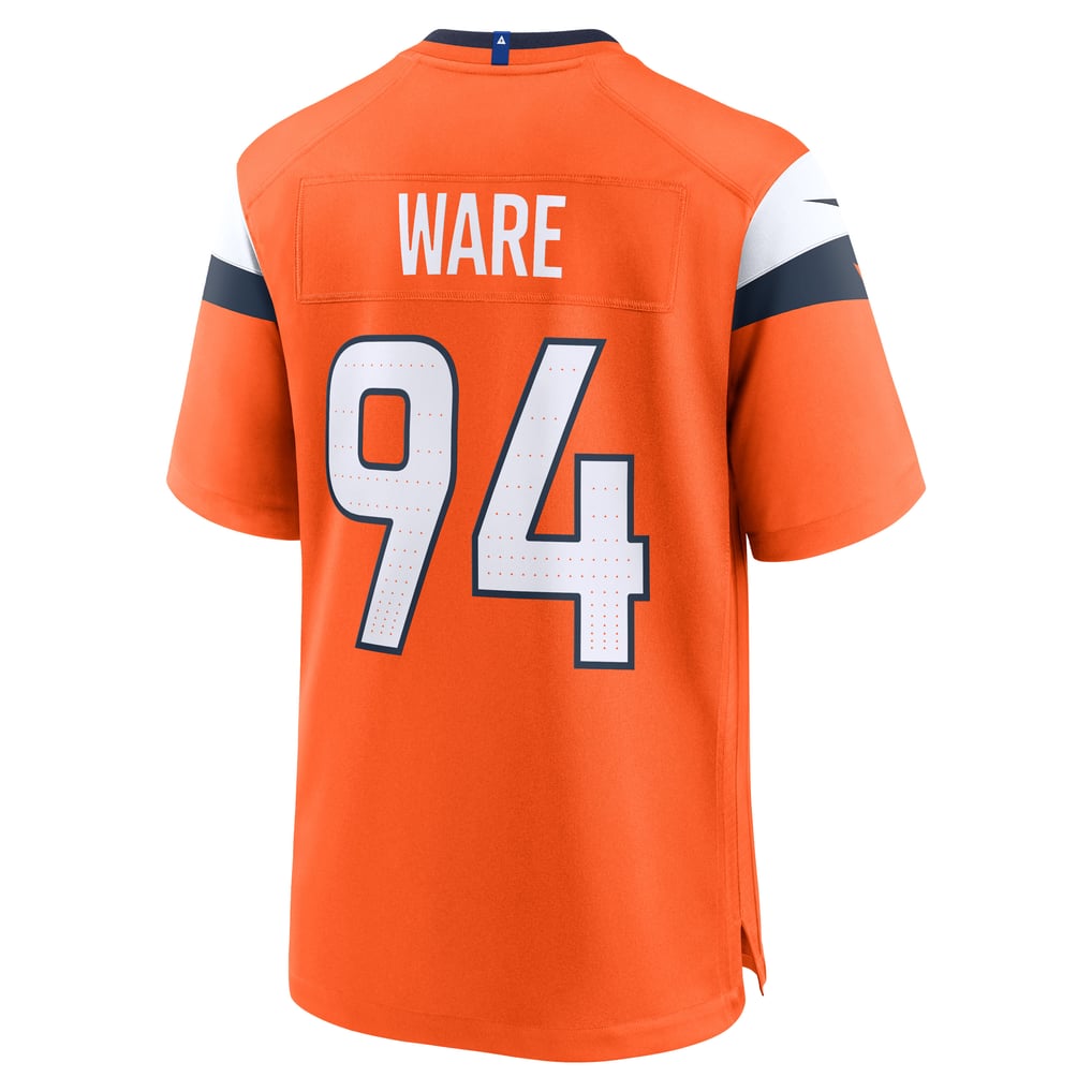 Men's Denver Broncos DeMarcus Ware Nike  Orange Team Retired Game Jersey - Image 4