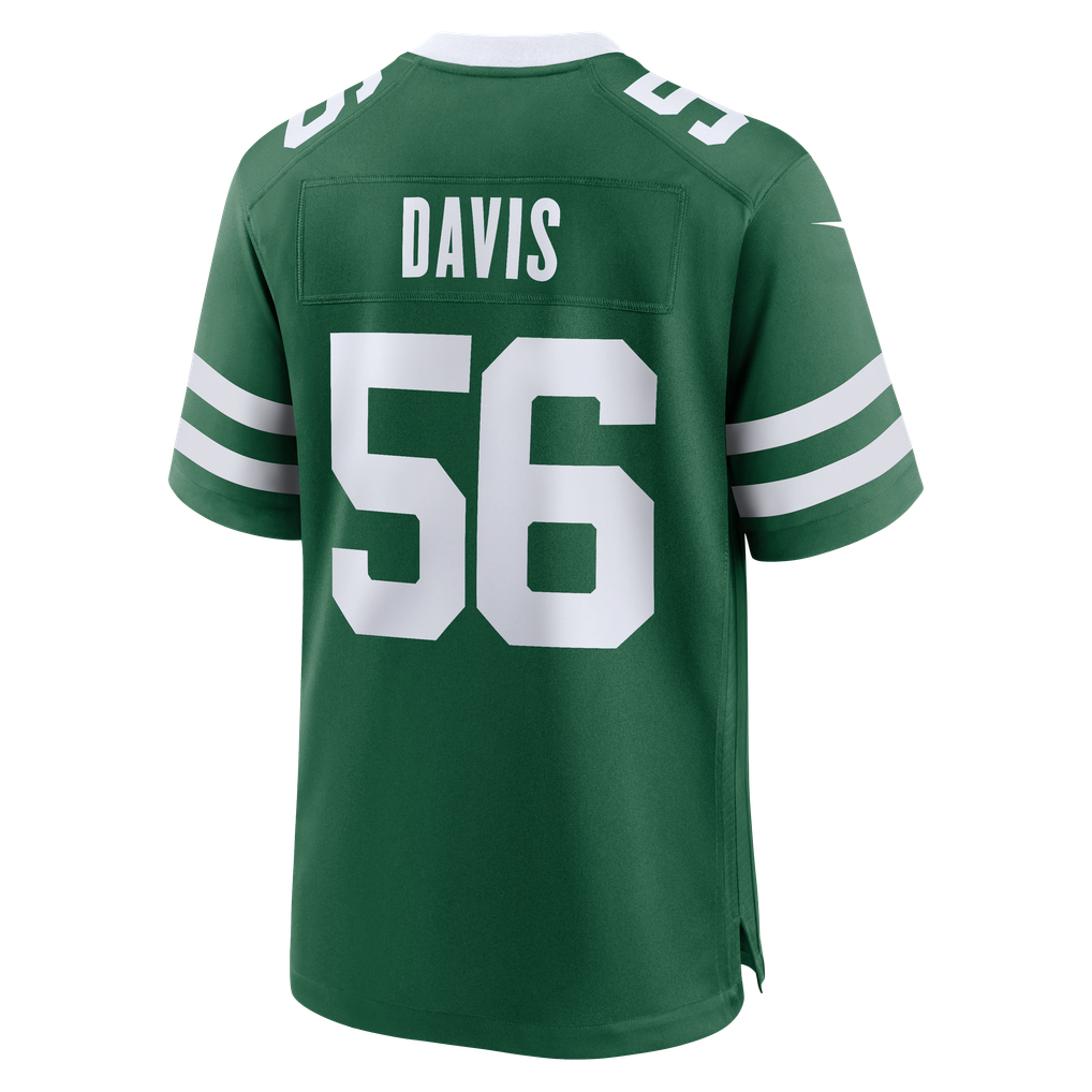 Men's New York Jets Demario Davis Nike Legacy Green Team Game Jersey - Image 4