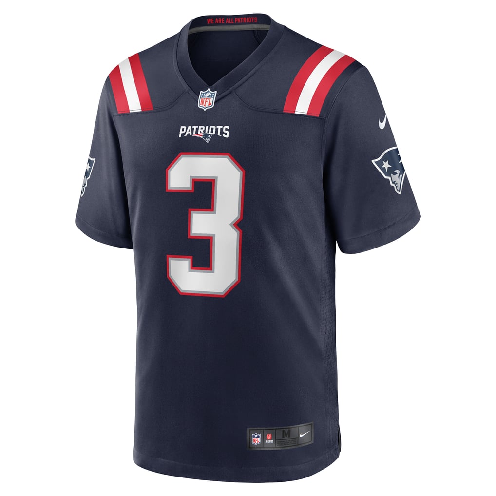 Men's New England Patriots Demario Douglas Nike  Navy  Game Jersey - Image 3