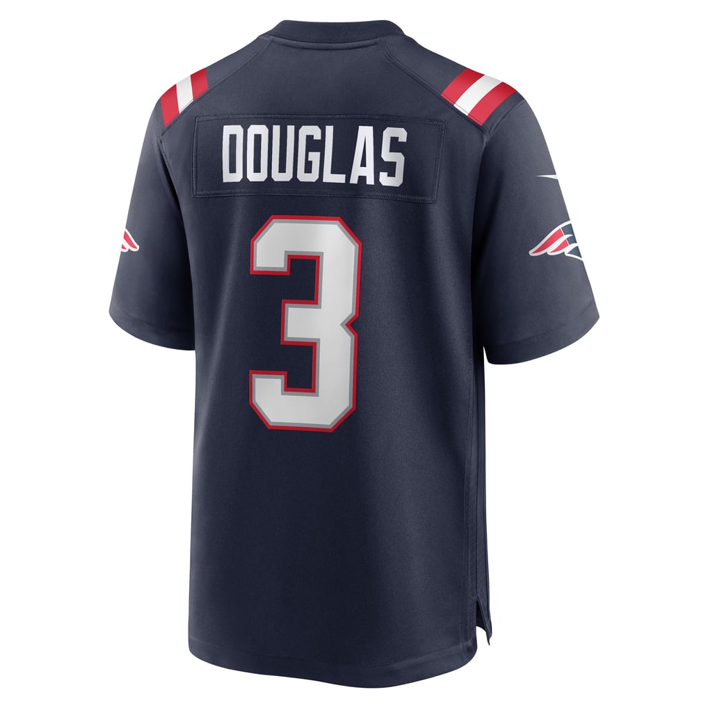 Men's New England Patriots Demario Douglas Nike  Navy  Game Jersey - Image 4