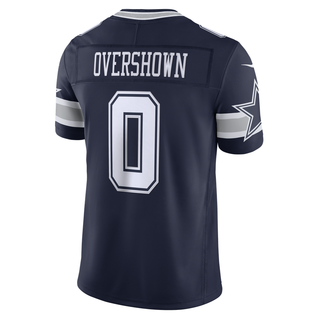 Men's Dallas Cowboys DeMarvion Overshown Nike Navy Team Vapor F.U.S.E. Stitched Limited Jersey - Image 4