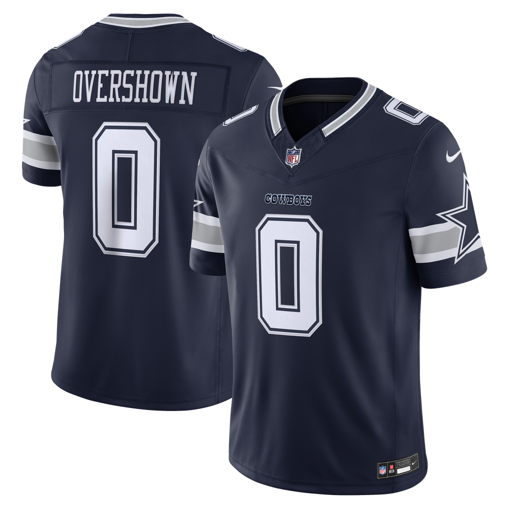 Men's Dallas Cowboys DeMarvion Overshown Nike Navy Team Vapor F.U.S.E. Stitched Limited Jersey - Image 1