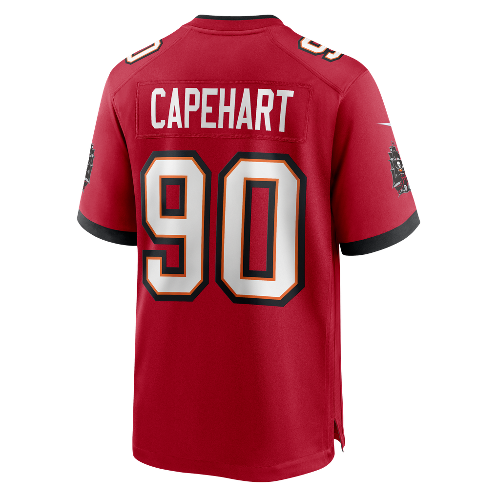 Men's Tampa Bay Buccaneers DeMonte Capehart Nike Red Team Game Jersey - Image 6