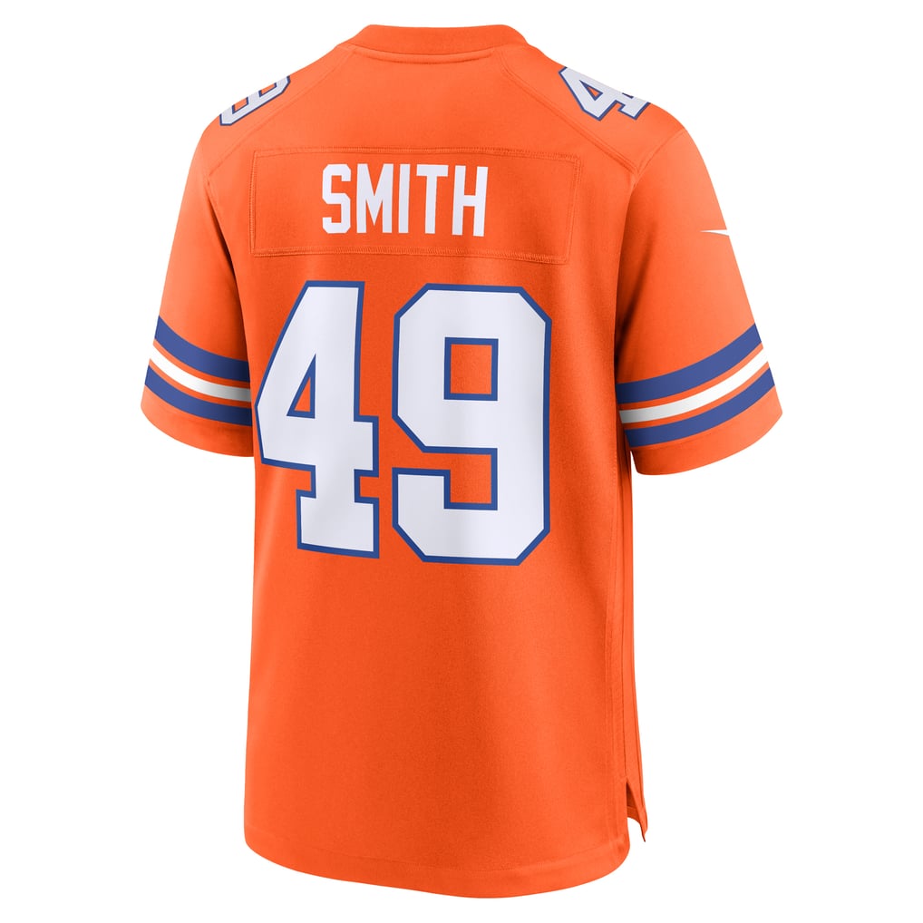 Men's Denver Broncos Dennis Smith Nike Orange Retired Player Alternate Game Jersey - Image 4
