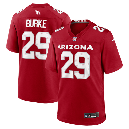 Men's Arizona Cardinals Denzel Burke Nike  Cardinal Team Game Jersey - Image 1