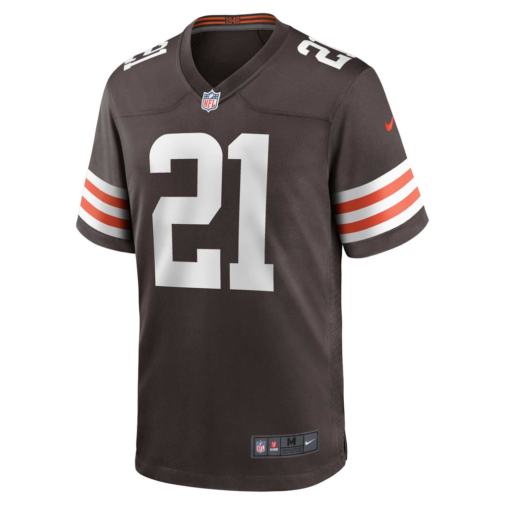 Men's Cleveland Browns Denzel Ward Nike Brown Game Jersey - Image 3