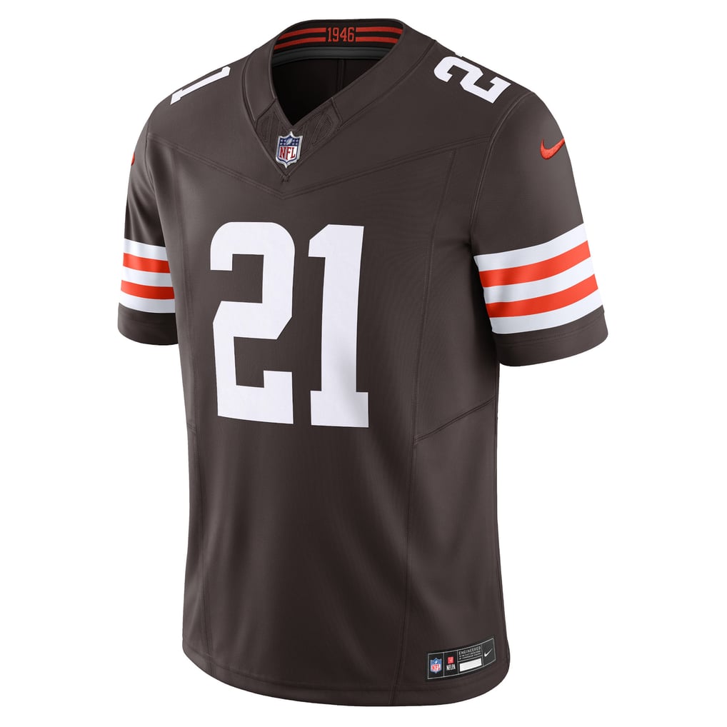 Men's Cleveland Browns Denzel Ward Nike Brown Vapor F.U.S.E. Limited Jersey - Image 3