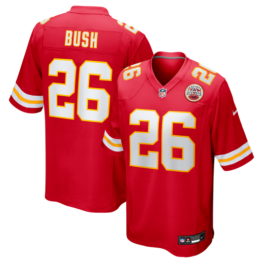 Men's Kansas City Chiefs Deon Bush Nike Red Game Player Jersey - Image 1