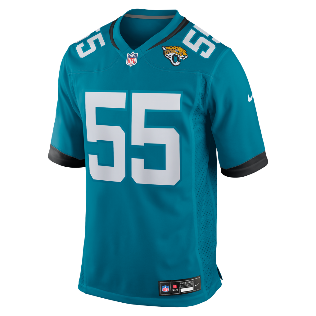 Men's Jacksonville Jaguars Dequan Jackson Nike  Teal  Game Jersey - Image 3