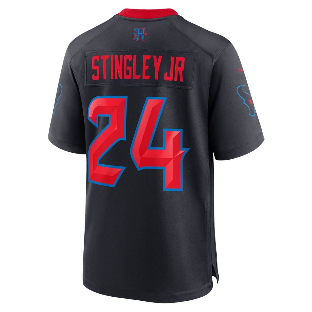 Men's Houston Texans Derek Stingley Jr. Nike Navy 2nd Alternate Game Jersey - Image 4