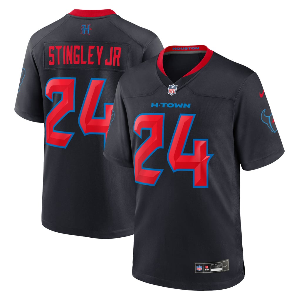 Men's Houston Texans Derek Stingley Jr. Nike Navy 2nd Alternate Game Jersey - Image 1