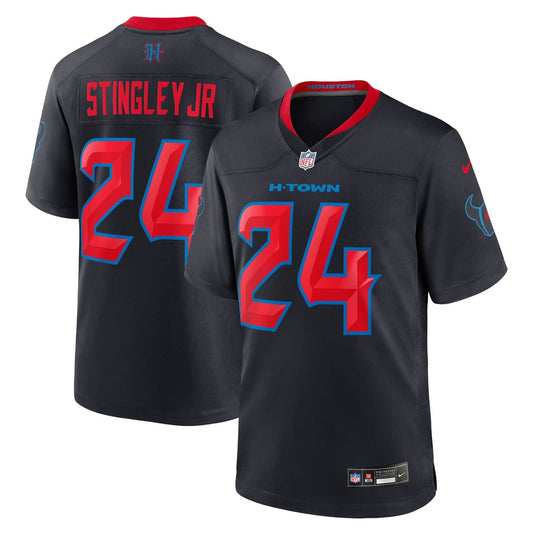 Men's Houston Texans Derek Stingley Jr. Nike Navy 2nd Alternate Game Jersey - Image 1