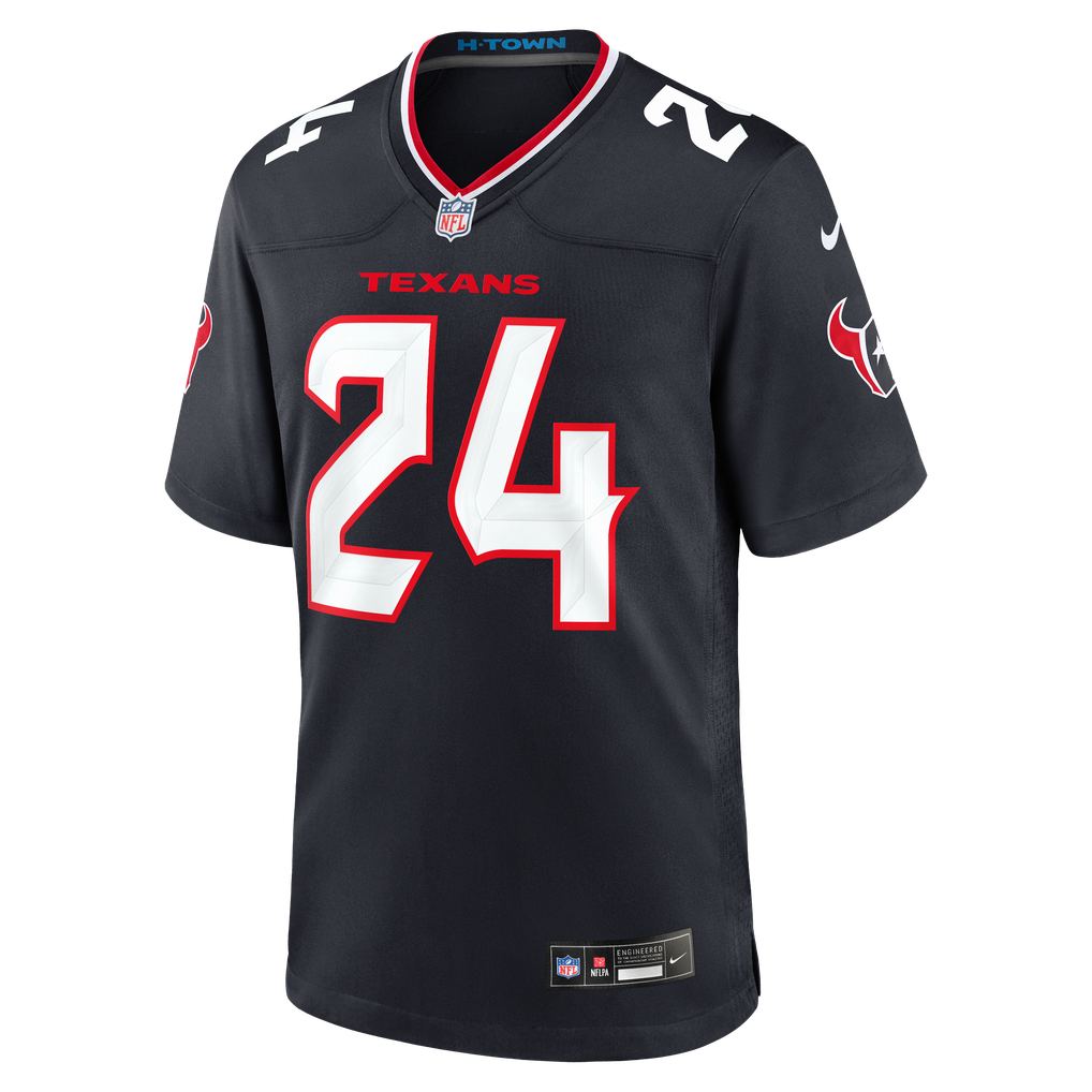 Men's Houston Texans Derek Stingley Jr. Nike Navy Game Jersey - Image 3
