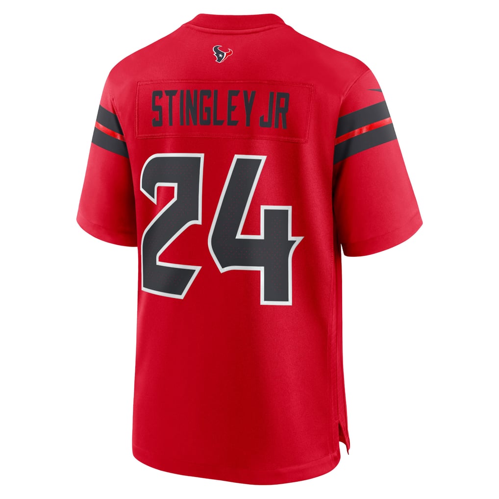 Men's Houston Texans Derek Stingley Jr. Nike Red Alternate Game Jersey - Image 4