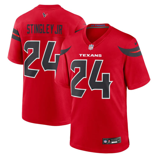 Men's Houston Texans Derek Stingley Jr. Nike Red Alternate Game Jersey - Image 1