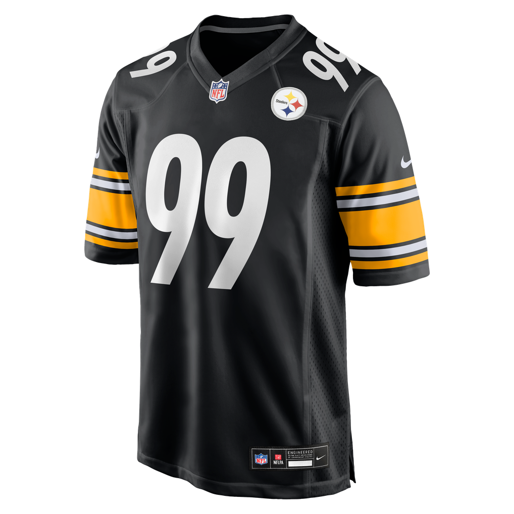 Men's Pittsburgh Steelers Derrick Harmon Nike Black Game Player Jersey - Image 3