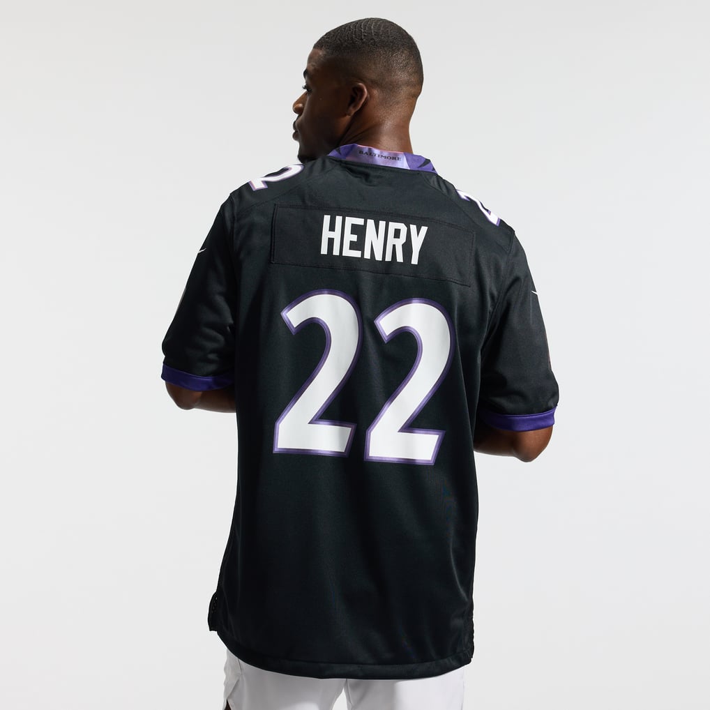 Men's Baltimore Ravens Derrick Henry Nike Black Alternate Game Jersey