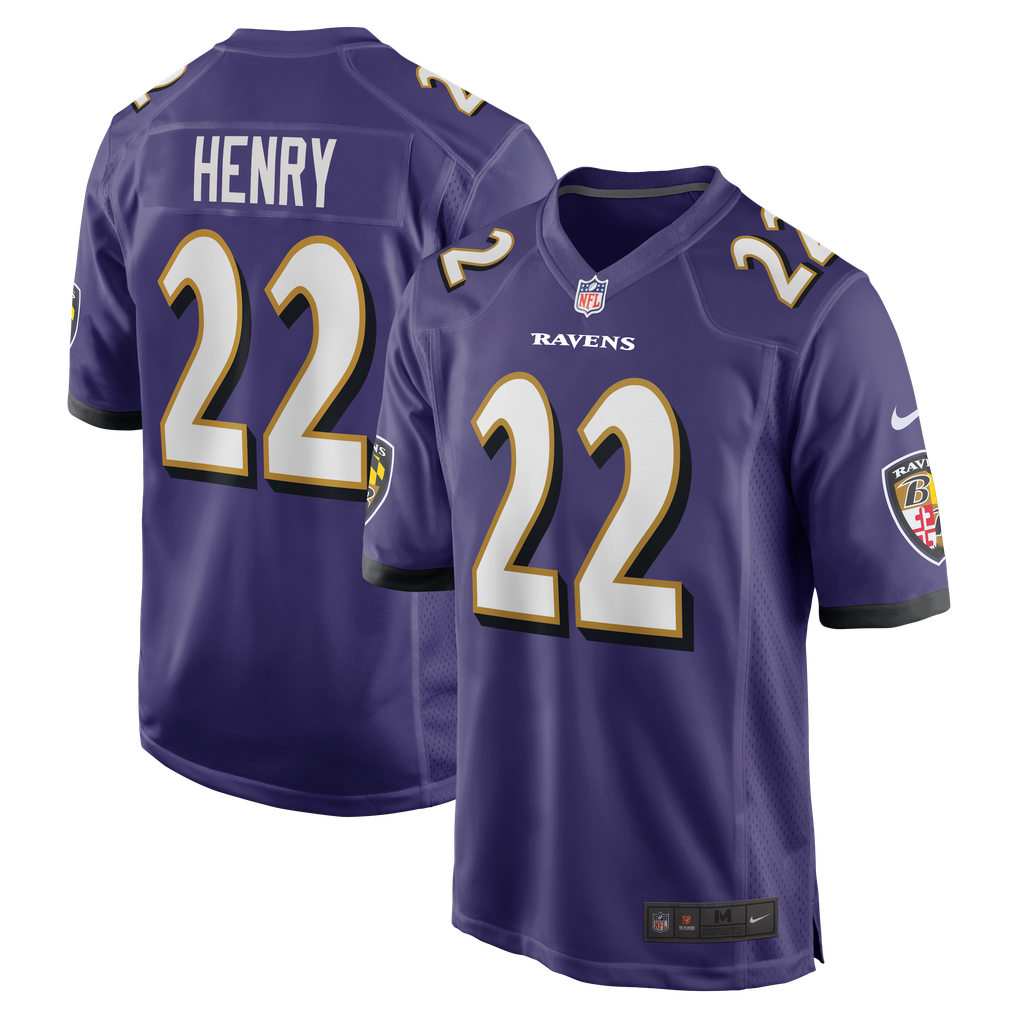 Men's Baltimore Ravens Derrick Henry Nike Purple Game Player Jersey
