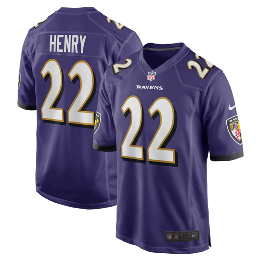 Men's Baltimore Ravens Derrick Henry Nike Purple Game Player Jersey