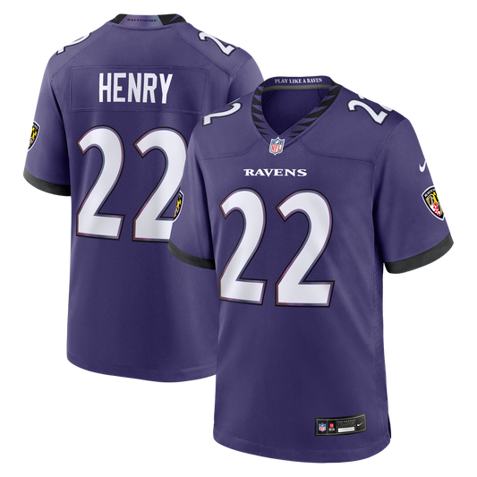 Men's Baltimore Ravens Derrick Henry Nike Purple Team Game Jersey