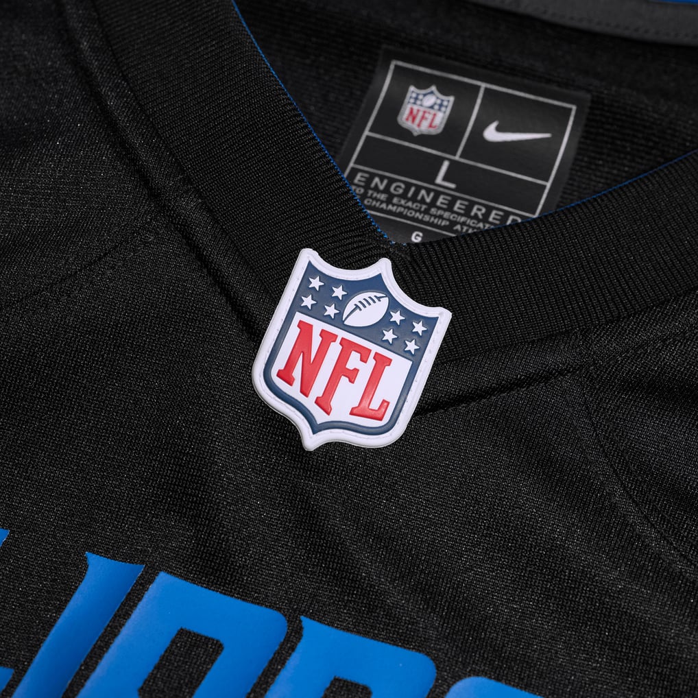Men's Detroit Lions Derrick Moore Nike Black Alternate  Game Jersey - Image 5