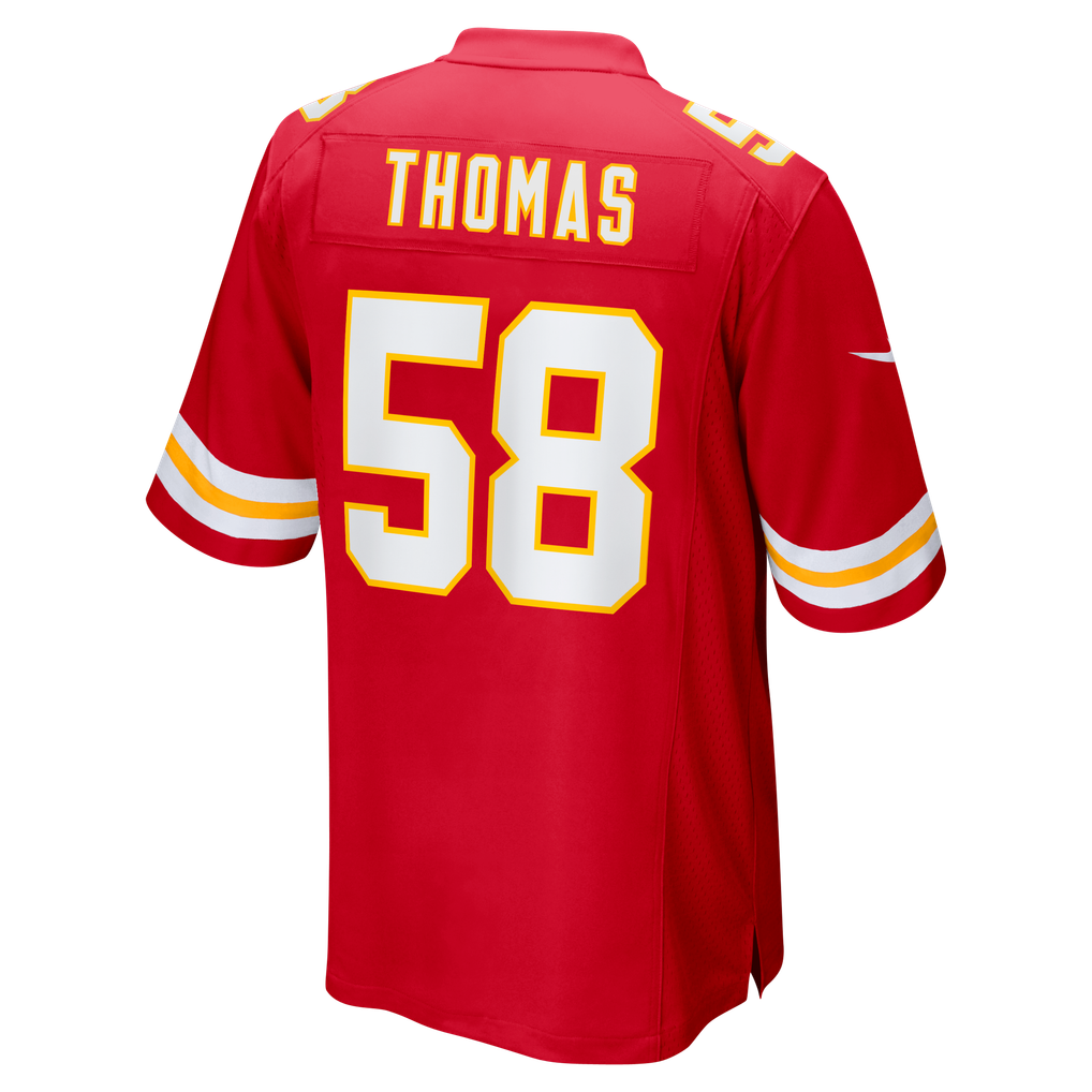 Men's Kansas City Chiefs Derrick Thomas Nike Red Game Retired Player Jersey - Image 4