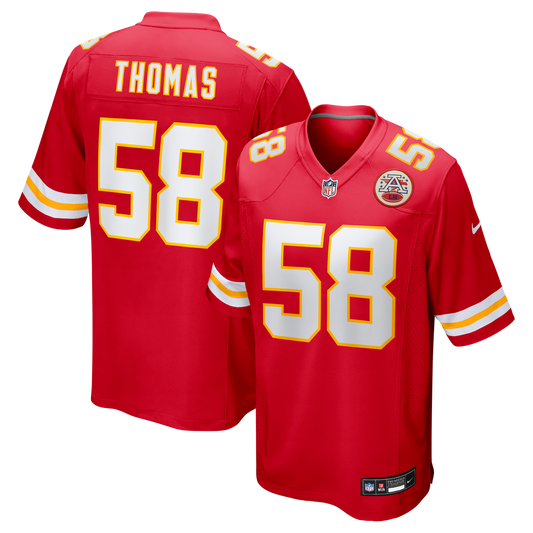 Men's Kansas City Chiefs Derrick Thomas Nike Red Game Retired Player Jersey - Image 1