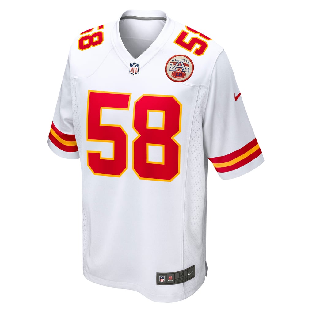Men's Kansas City Chiefs Derrick Thomas Nike White Retired Player Game Jersey - Image 3