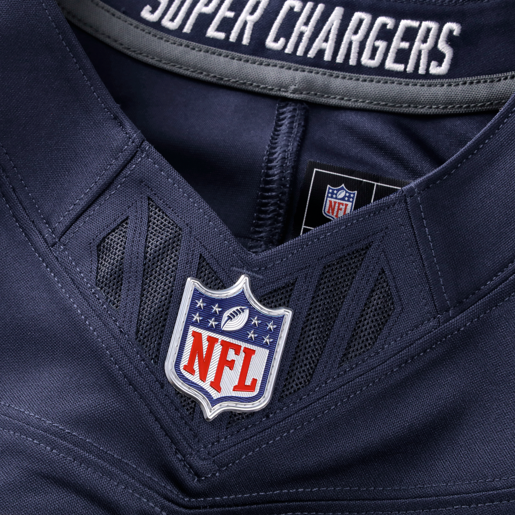 Men's Los Angeles Chargers Derwin James Jr. Nike Navy Alternate Super Chargers Vapor F.U.S.E. Stitched Limited Jersey - Image 5