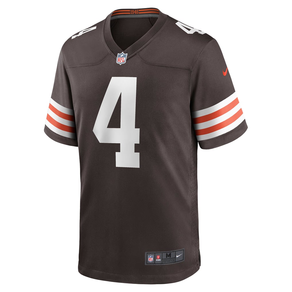 Men's Cleveland Browns Deshaun Watson Nike Brown Game Jersey - Image 3