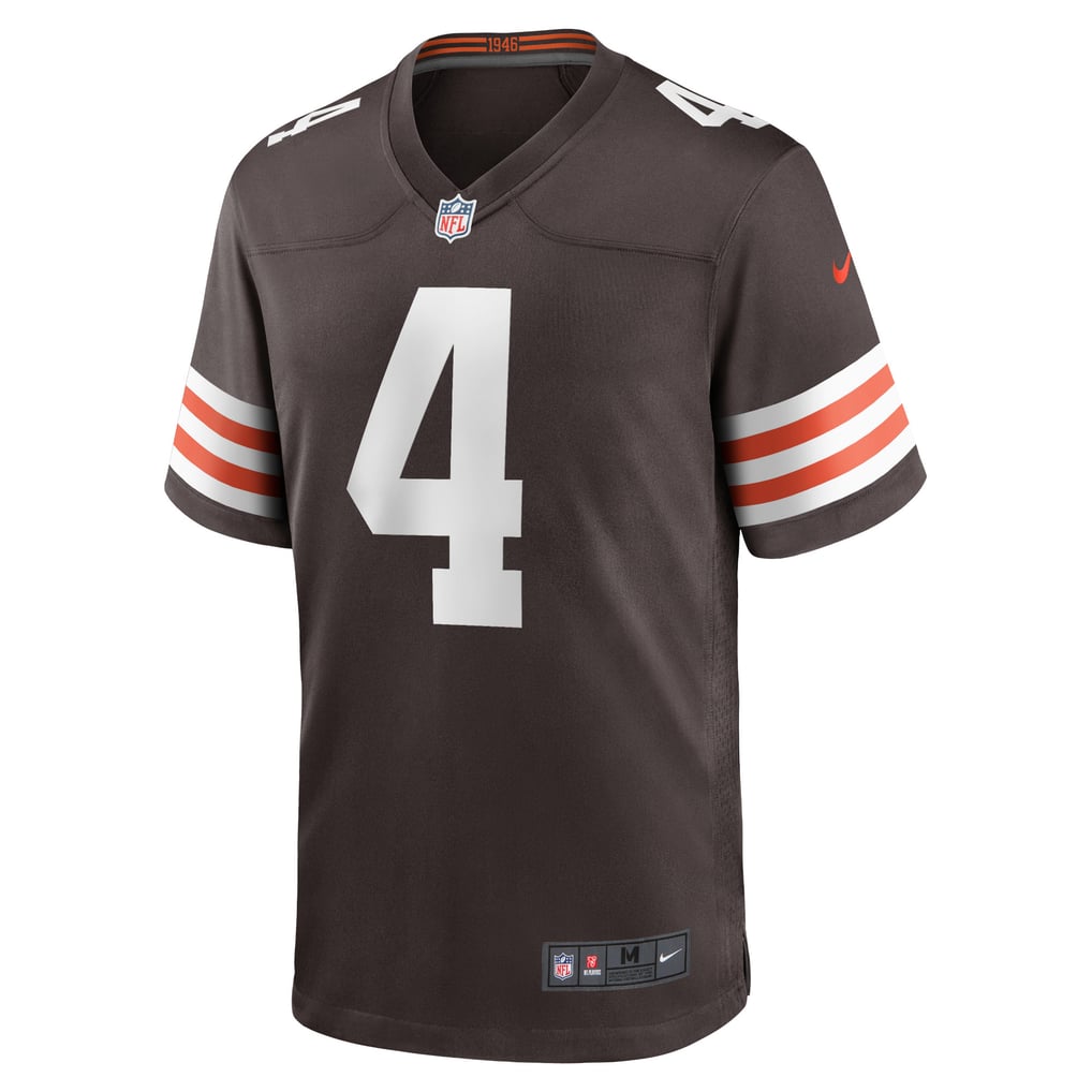 Men's Cleveland Browns Deshaun Watson Nike Brown Game Jersey - Image 3