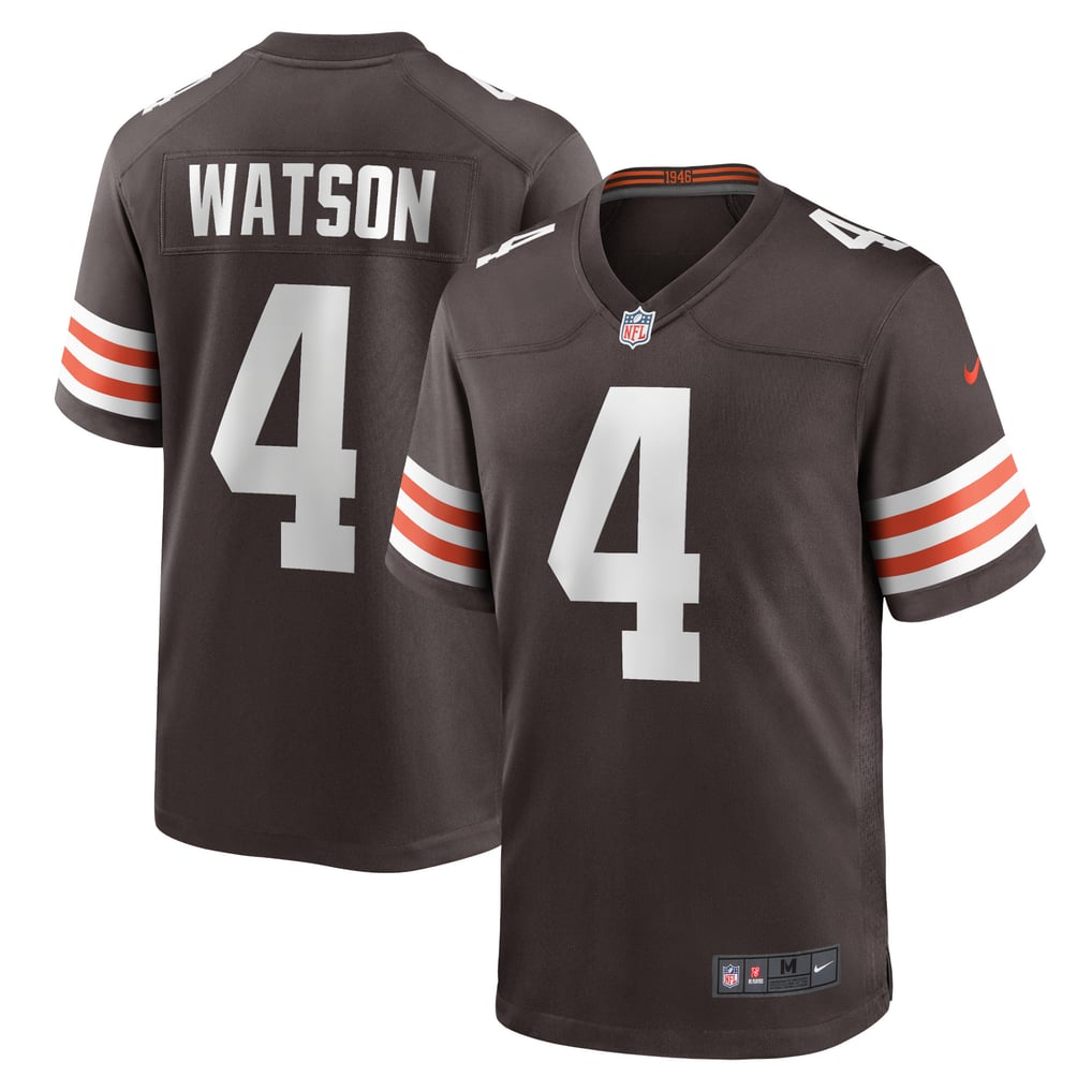 Men's Cleveland Browns Deshaun Watson Nike Brown Game Jersey - Image 1