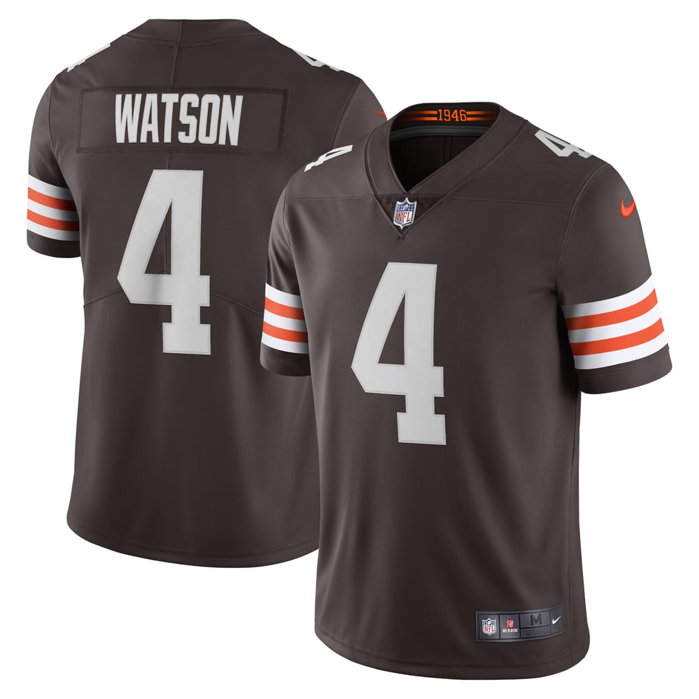Men's Cleveland Browns Deshaun Watson Nike Brown Vapor Limited Jersey - Image 2